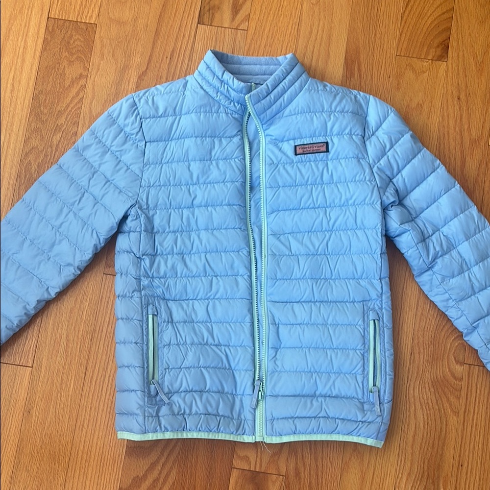 Vineyard vines Light Blue Kids Puffer Jacket size L ( 14)